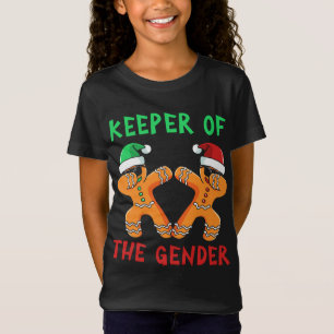 Gingerbread Gender Reveal Keeper Of The Gender T-Shirt