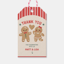 Gingerbread Gender Reveal Thank you Favour Tags