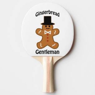 Gingerbread Gentleman Ping Pong Paddle