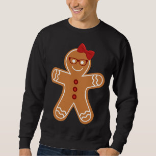 Gingerbread Girl Christmas Cookie Cute Teacher Ner Sweatshirt