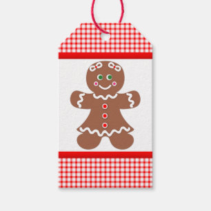 Gingerbread Girl Christmas Gift Tags