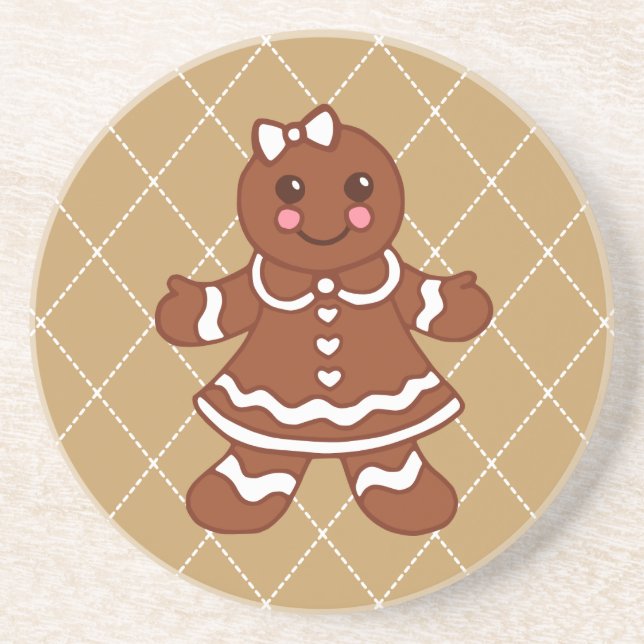 Gingerbread Girl  Coaster (Front)
