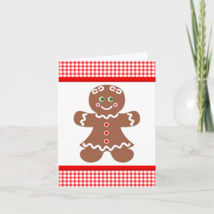Gingerbread Girl Thank You Card