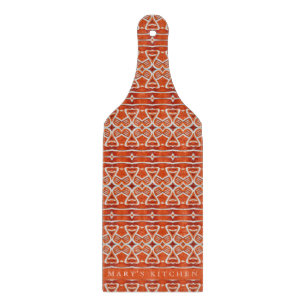 GINGERBREAD Glass Paddle Cutting Board