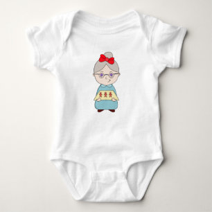 Gingerbread Grandma Baby Bodysuit