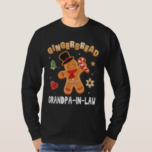 Gingerbread Grandpa In Law Merry Christmas  T-Shirt