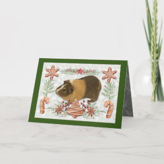 Gingerbread Guinea Pig Holiday Card