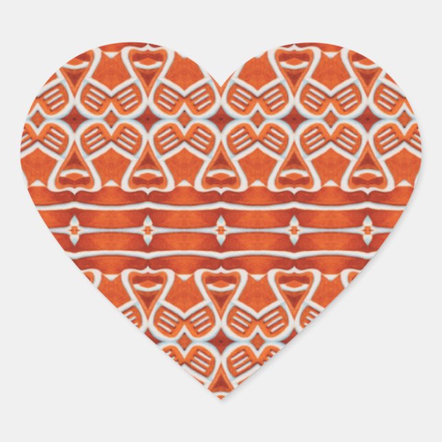 GINGERBREAD Hearts Stickers (Front)