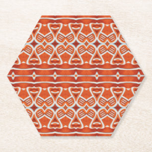 GINGERBREAD Hexagon Paper Coasters