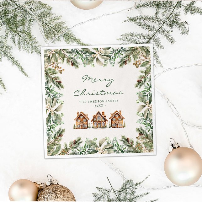 Gingerbread Holiday Paper Napkin (Gingerbread Holiday Paper Napkin
)