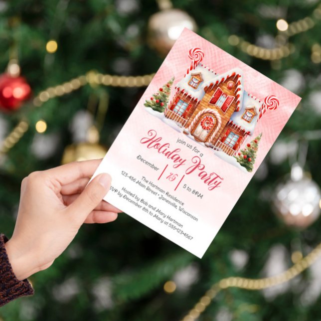 Gingerbread Holiday Party Invitation (Creator Uploaded)