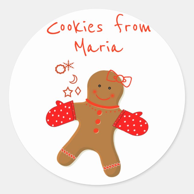 Gingerbread Homemade Bakery Label (Front)