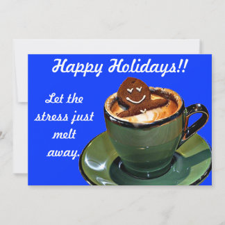 Gingerbread Hot Tub Holiday Card