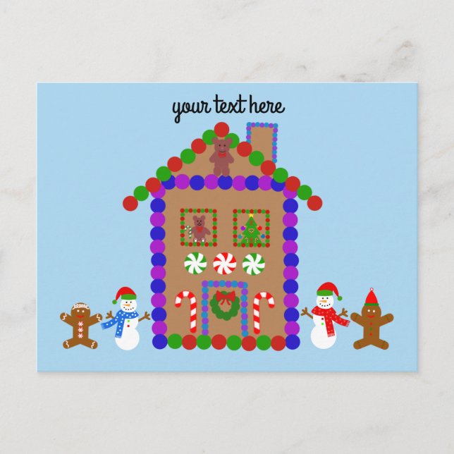 Gingerbread House #1 Postcard (Front)