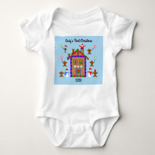 Gingerbread House #2 Baby Bodysuit