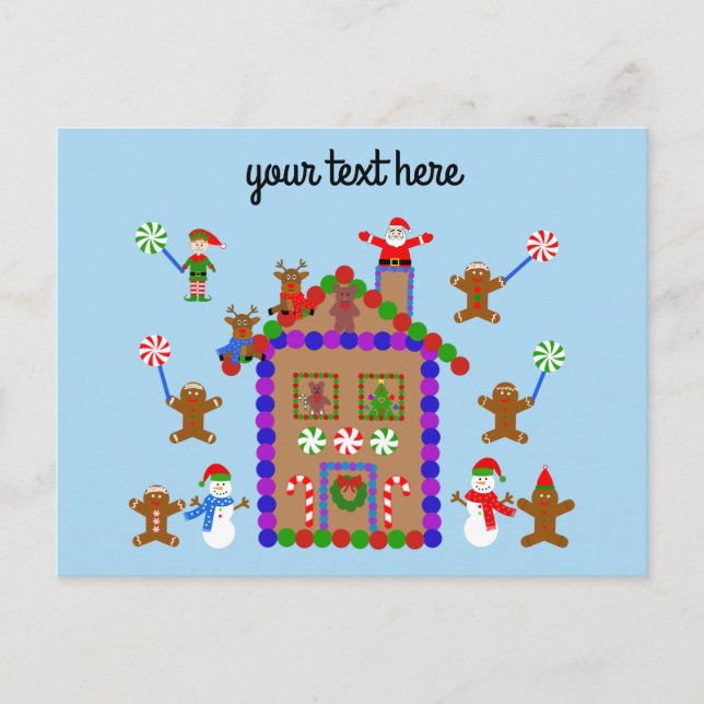 Gingerbread House #2 Postcard (Front)