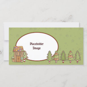 Gingerbread house and trees