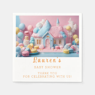 Gingerbread House Baby Shower Napkin