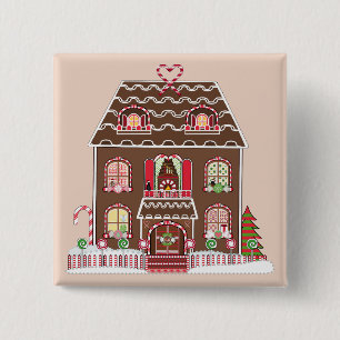 gingerbread house button