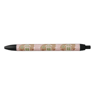 Gingerbread House Camper Family Name   Black Ink Pen