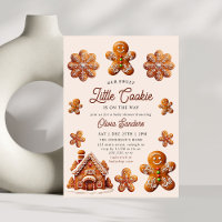 Gingerbread House Christmas Cookie Baby Shower