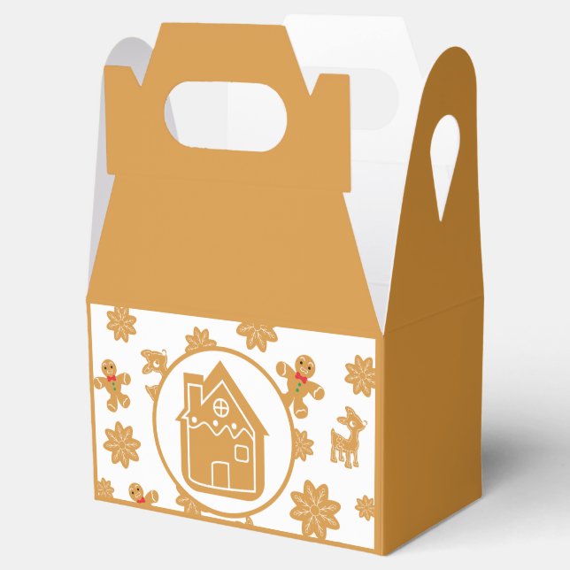 Gingerbread House Christmas Favour Box (Opened)