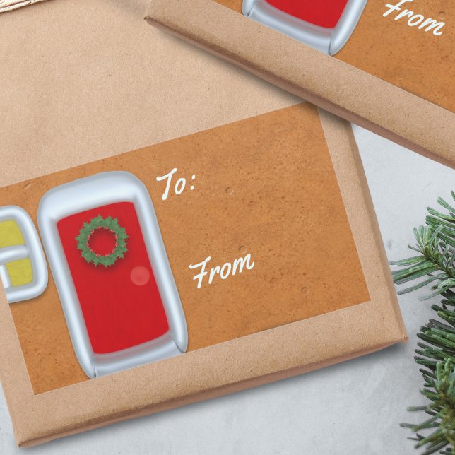 Gingerbread House Christmas Gift Label Sticker (A gingerbread house inspired Christmas gift label - all you need to do is to put them on your gifts )