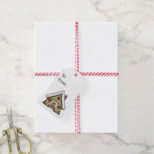 Gingerbread House Christmas Gift Tags