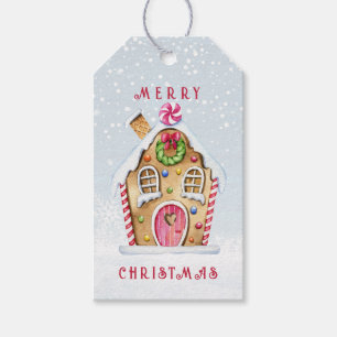 Gingerbread House Christmas Gift Tags
