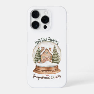 Gingerbread House Christmas Holiday Snow Globe iPhone 16 Pro Case