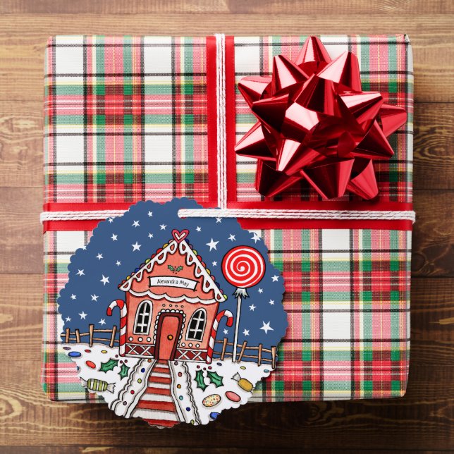 Gingerbread House Christmas Tree Decoration Card (Insitu (Gift))