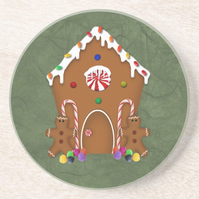 Gingerbread House Coaster (Front)