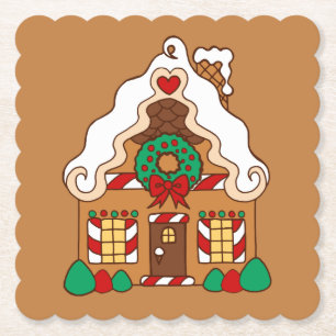 Gingerbread House Coasters 