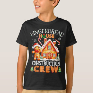 Gingerbread House Construction Crew Decorating Bak T-Shirt