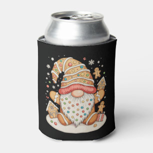 Gingerbread House Decor Christmas Gnome Xmas Can Cooler
