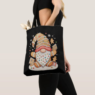 Gingerbread House Decor Christmas Gnome Xmas Tote Bag