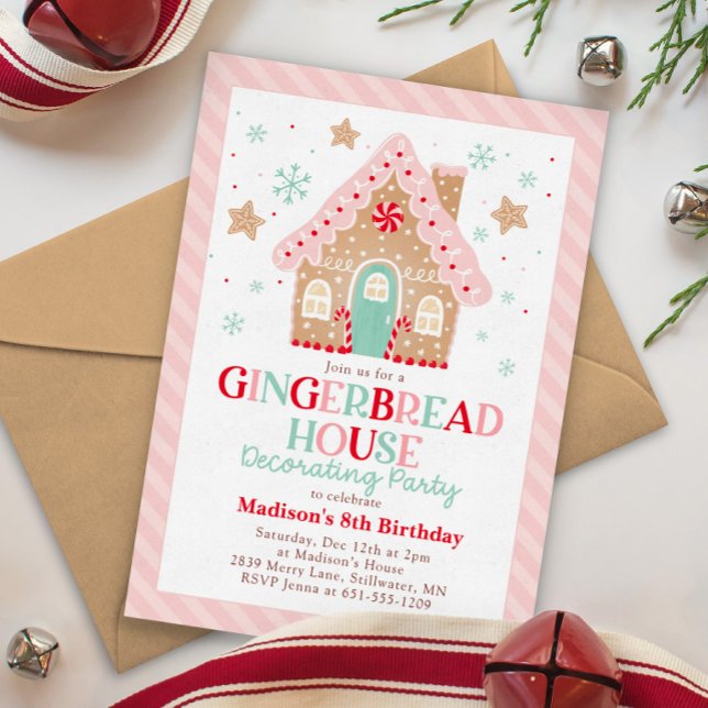 Gingerbread House Decorating Christmas Invitation (Creator Uploaded)