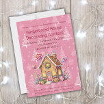 Gingerbread House Decorating Contest Invitation<br><div class="desc">Gingerbread House Decorating Contest Invitation.</div>