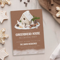 Gingerbread House Decorating Party Christmas