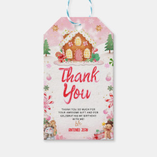 Gingerbread House Decorating Party Gift Tags