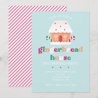 Gingerbread House Decorating Party Invitation