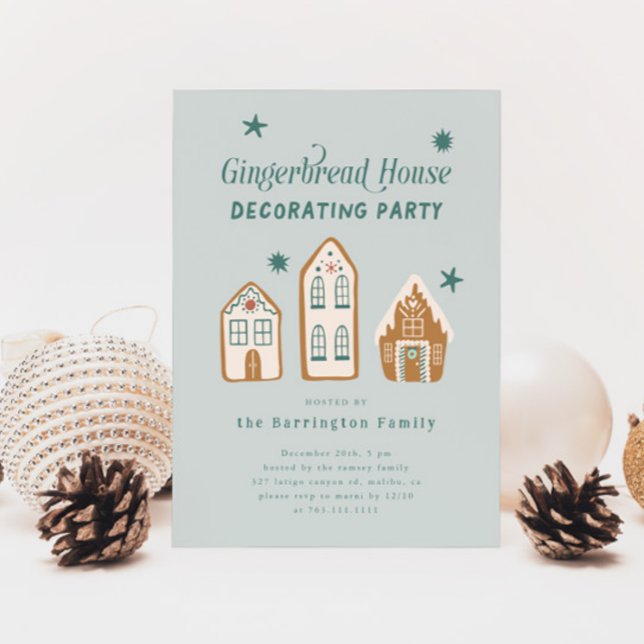 Gingerbread House Decorating Party Invitation (Creator Uploaded)