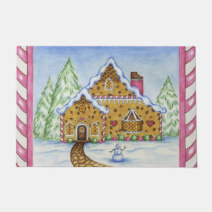 Gingerbread House Doormat