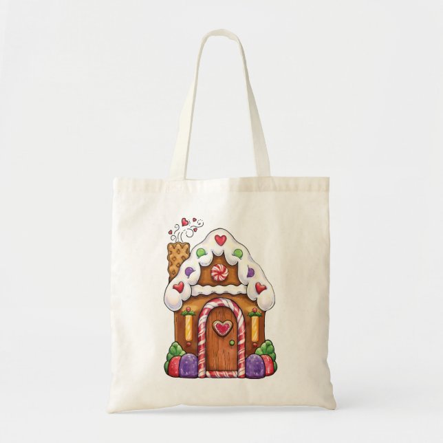 Gingerbread House Gift Bag (Front)