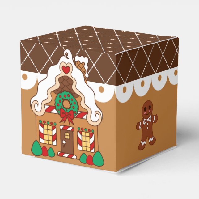 Gingerbread House Gift Boxes  (Back Side)