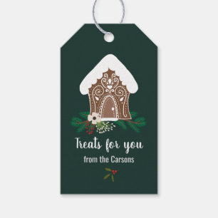 Gingerbread House Goodies Treats Gift Tags