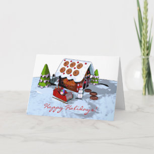 Gingerbread House Holiday Card