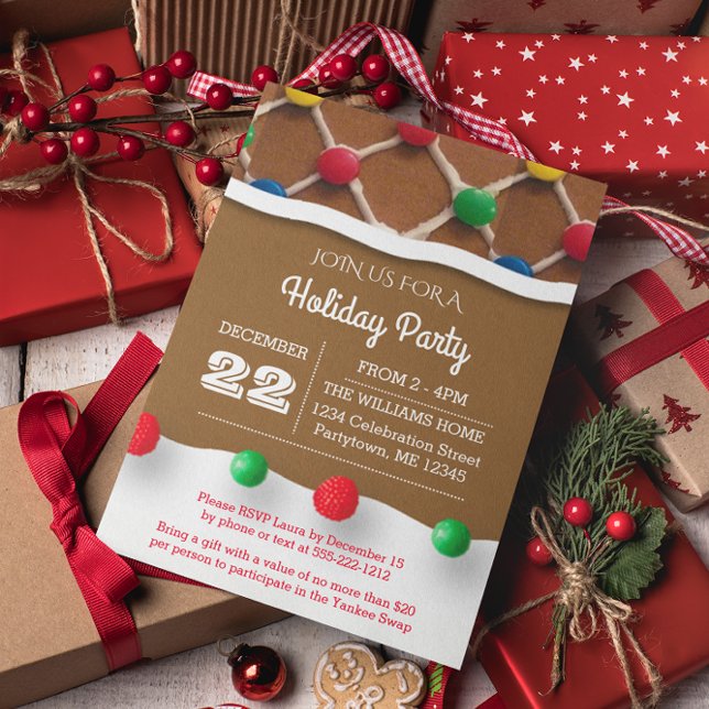Gingerbread House Holiday Invitation (Creator Uploaded)