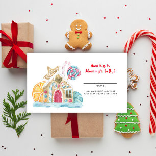 Gingerbread house - how big is mummy's belly enclosure card