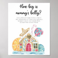 Gingerbread house - how big is mummy's belly game 